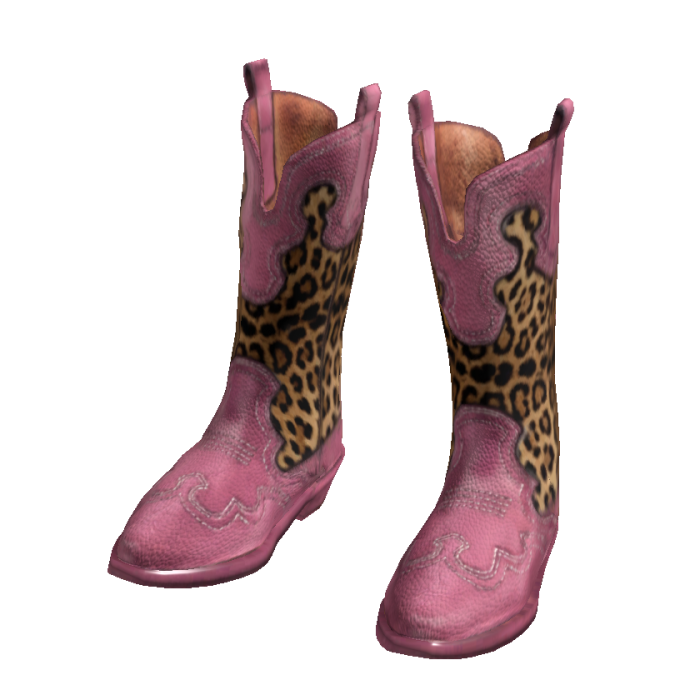 Cowgirl Boots Pink Leopard