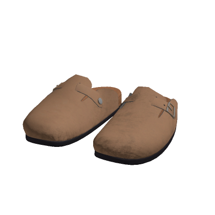 Beige Clogs in Suede thumbnail