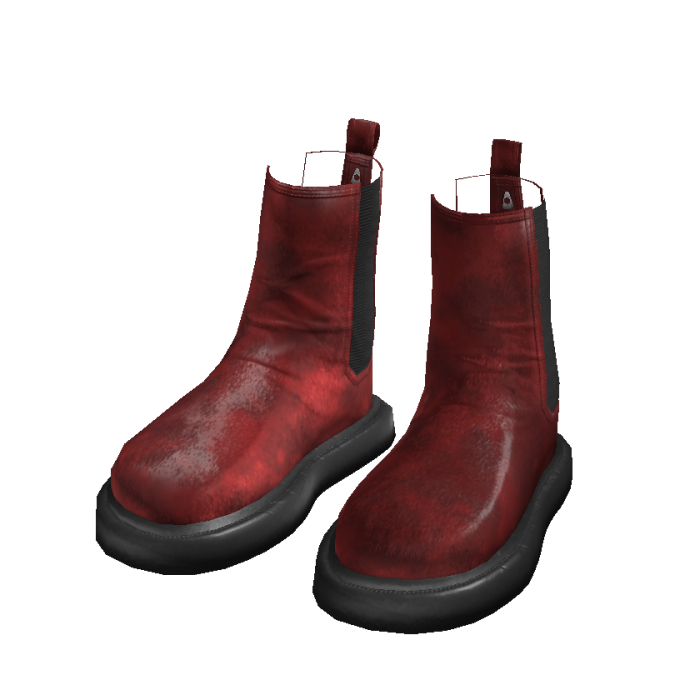 Red Velvet Chelsea Boots