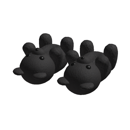 🍀Cute Bear House Shoes (Black) thumbnail