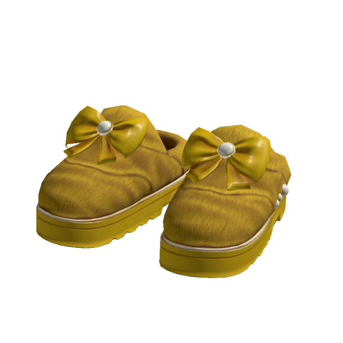 Cute Fur slippers [yellow]