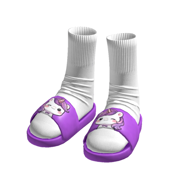 Cartoon Unicorn Sock Slippers[MAX]