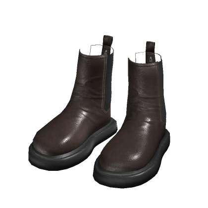 Brown Leather Chelsea Boots