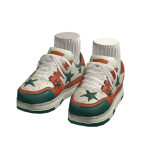 Green Star Sneakers w/ Socks