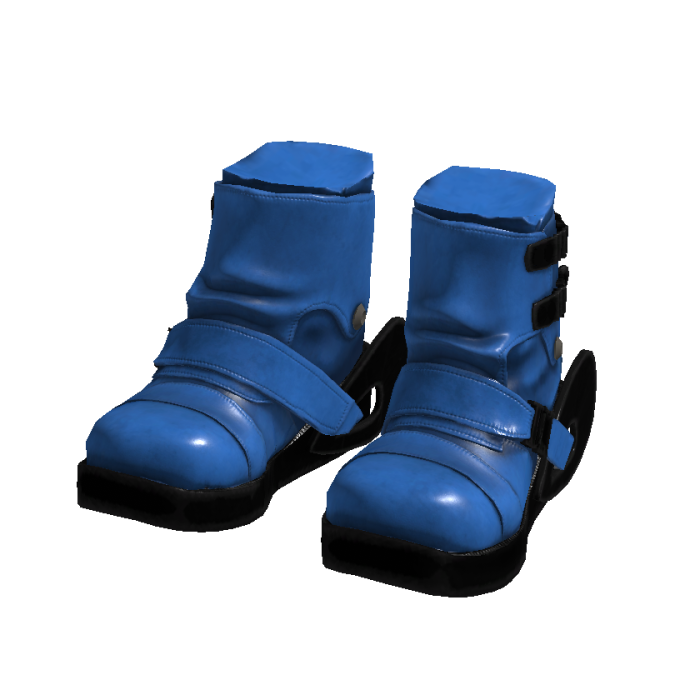 20471120 blue black strap ski boots