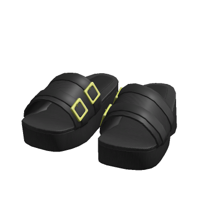 black gold platform sandals thumbnail