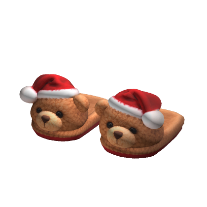 Cute Christmas Bear Slippers