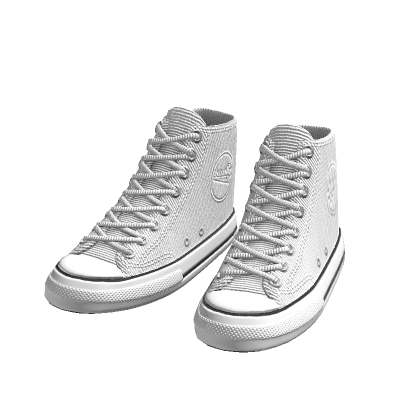 White Canvas Shoes