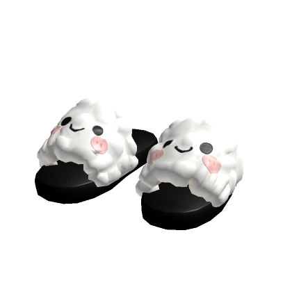Cute Cloud Slippers White[MAX] thumbnail