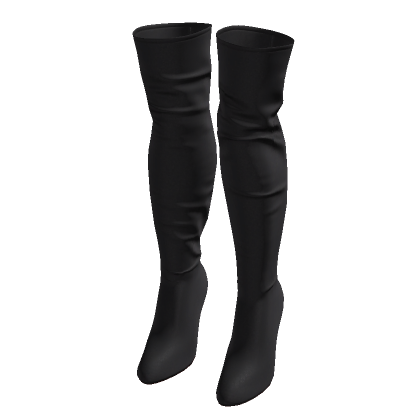 Black Thigh High Boots