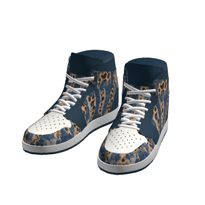 Denim Leopard High Tops