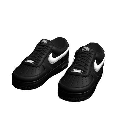 Black air forces / White Tik