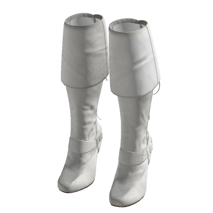 Horn Pirate Boots (White)