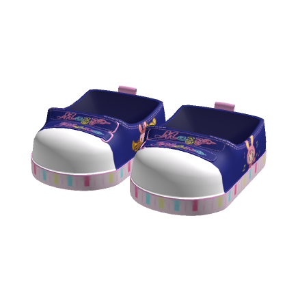 blue pastel cutecore mezzo piano shoes