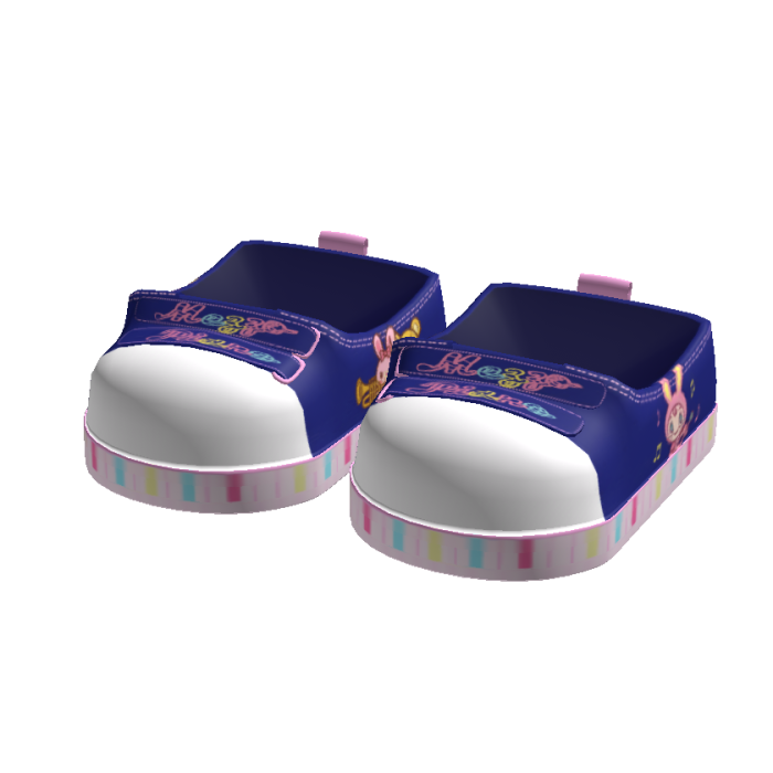 blue pastel cutecore mezzo piano shoes