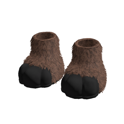 Fluffy Fur Leg Brown