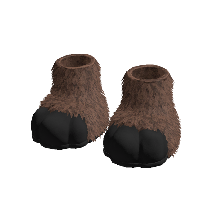Fluffy Fur Leg Brown