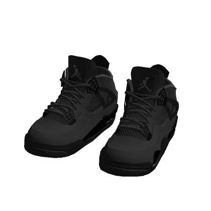 Black Jordan 4s thumbnail