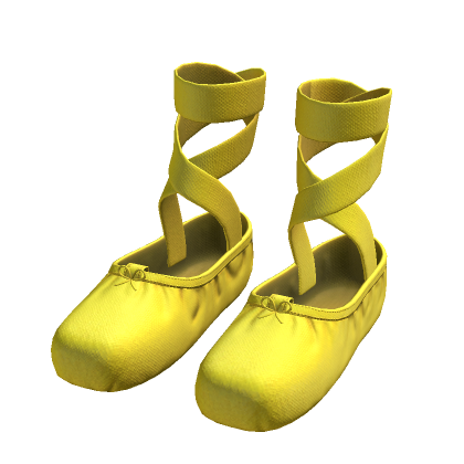 Yellow Ballerina Point Shoes thumbnail