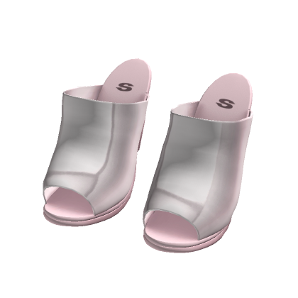☆ pink mule wedge sandals (it girl ver.)