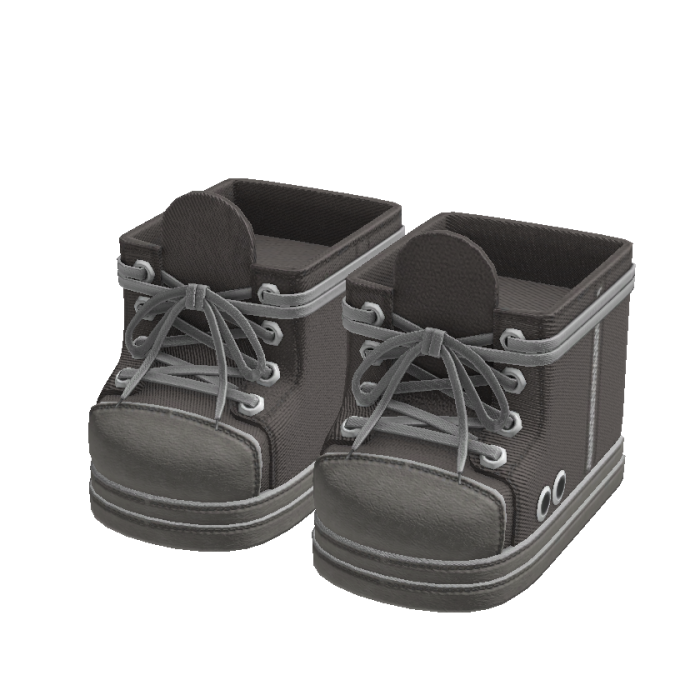 Gray High Top Canvas Sneakers