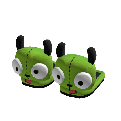 Green Alien Slippers