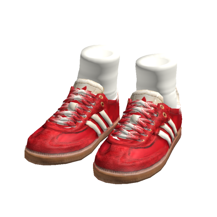 Red Shoes With White Socks