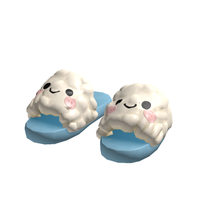 Cute Cloud Slippers Blue[MAX] thumbnail