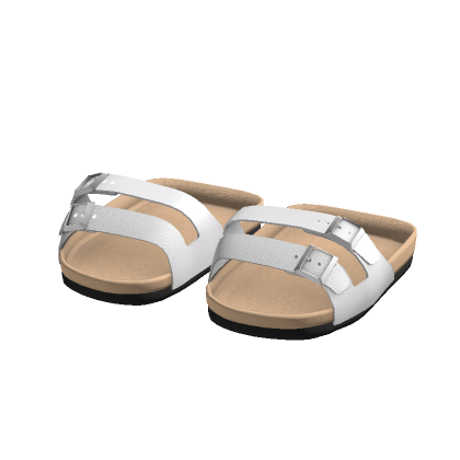 sandal shoes buckle white thumbnail
