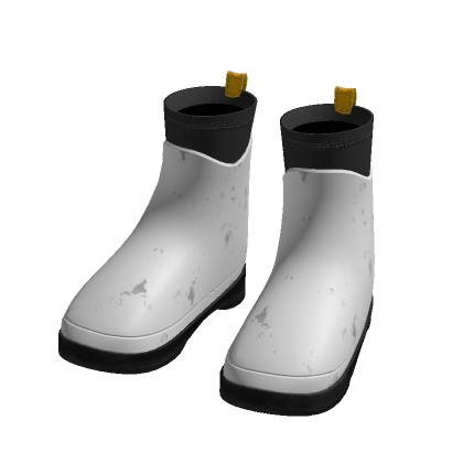 Rubber Boots in White thumbnail