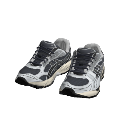 Black Streetwear Gel Runner Sneakers