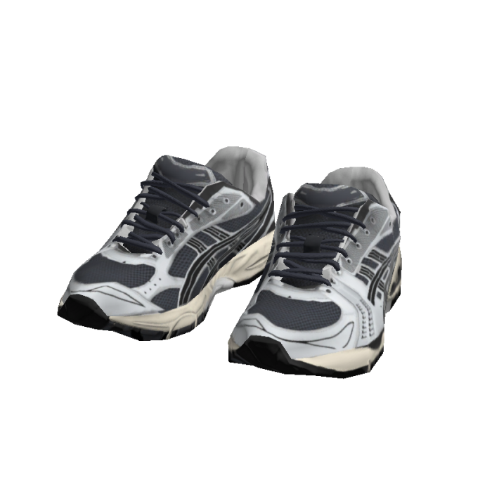 Black Streetwear Gel Runner Sneakers