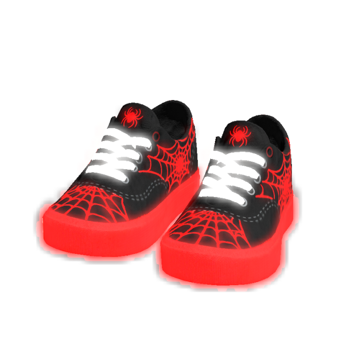 Emissive Halloween Shoes Red