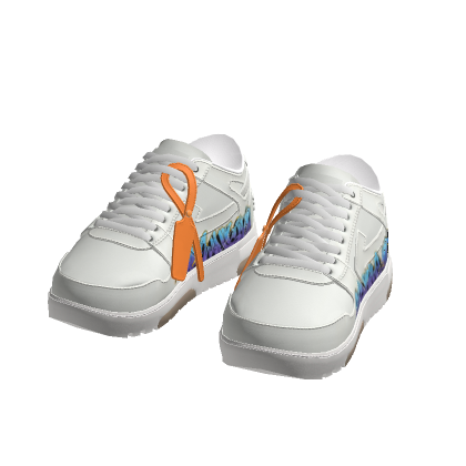 White Graffitti Sneakers