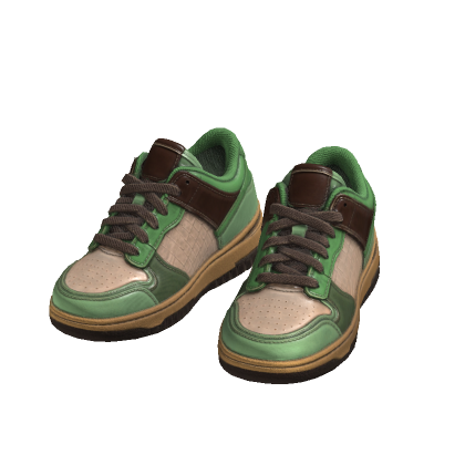 Colorful Designer Sneakers (Avocado)
