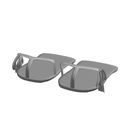 Grey Summer Ribbon Flip Flops