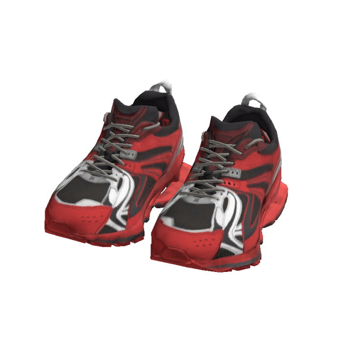 X-Pander Red Black Sneakers Kicks