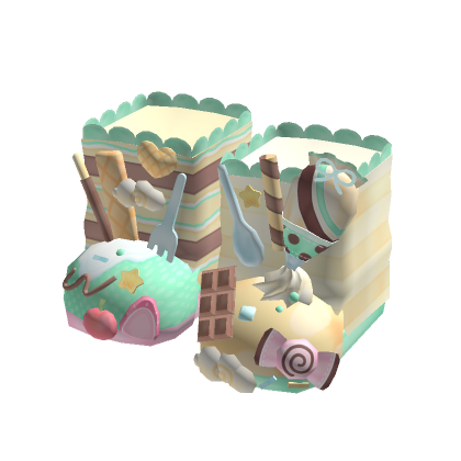 kawaii mint choco harajuku decora dessert shoes