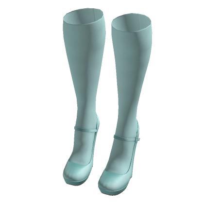 ☆ teal wedge heels with teal socks (syaa ver.)