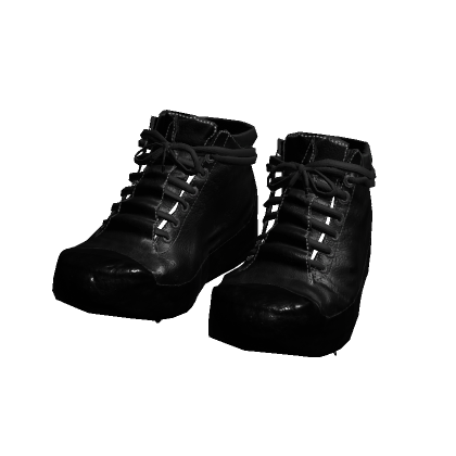 carol black high top waxed drip sneakers