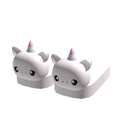 cute pink pastel unicorn slippers [1.0]