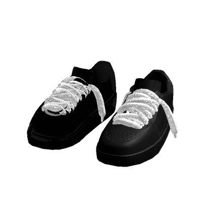 BLACK LACED SHOES