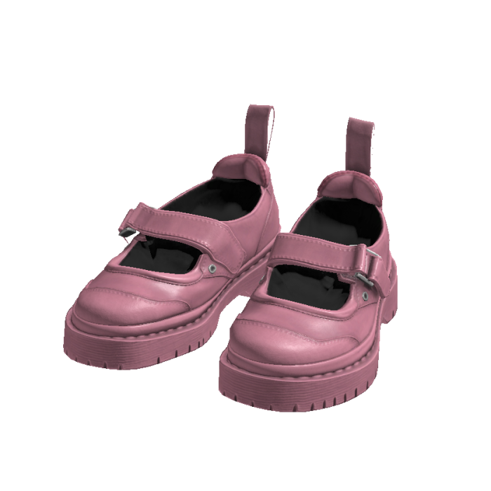 Pink Mary Janes Platform Shoes