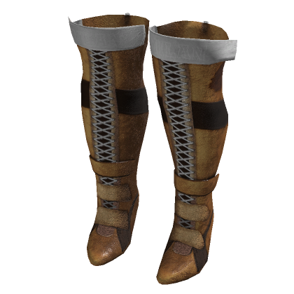 Brown Sporty Thigh High Laced Heels (It Girl)