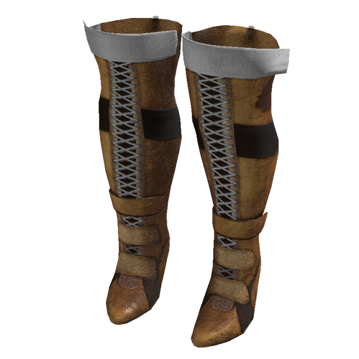 Brown Sporty Thigh High Laced Heels (It Girl)