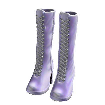 Purple Platform Gogo Boots thumbnail