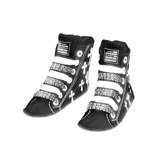 ✨ Emissive Glow Chunky Grey Shoes
