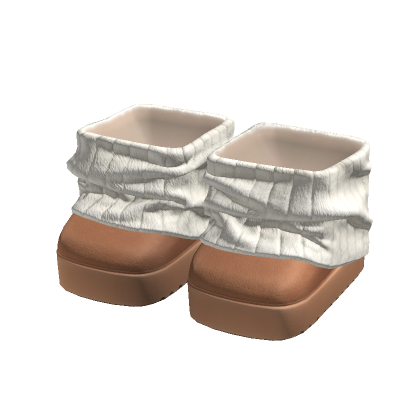3.0 Boots Leg Warmers Brown Fur Slippers Shoes Y2K