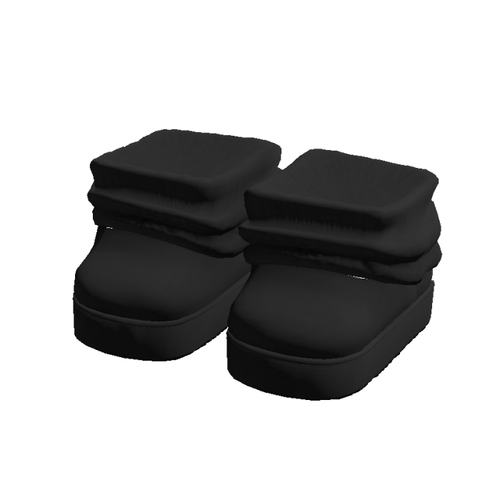 3.0 Woman Black Slippers Y2K