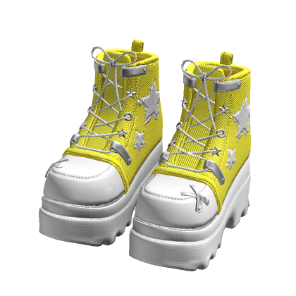 Yellow Denim Boots thumbnail